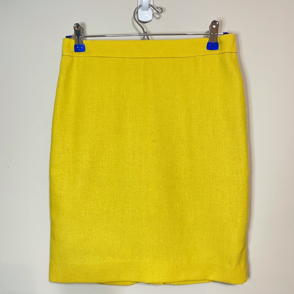 Cabi Business Casual Yellow Pencil Skirt